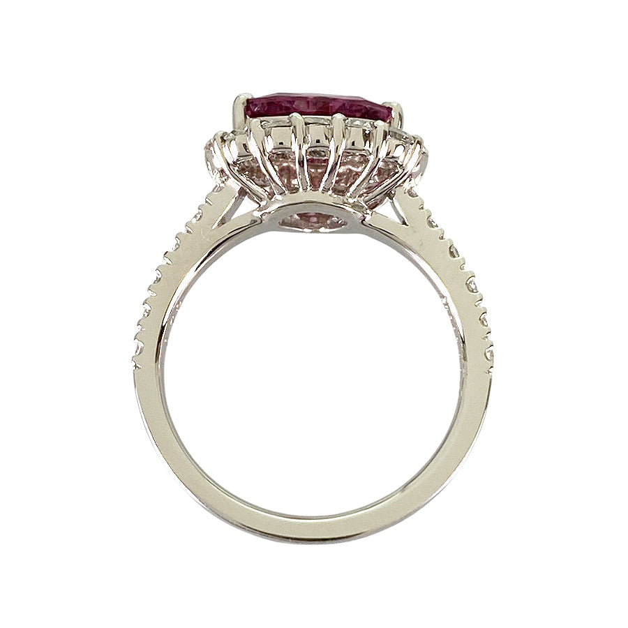 Ring Platinum Pink Sapphire