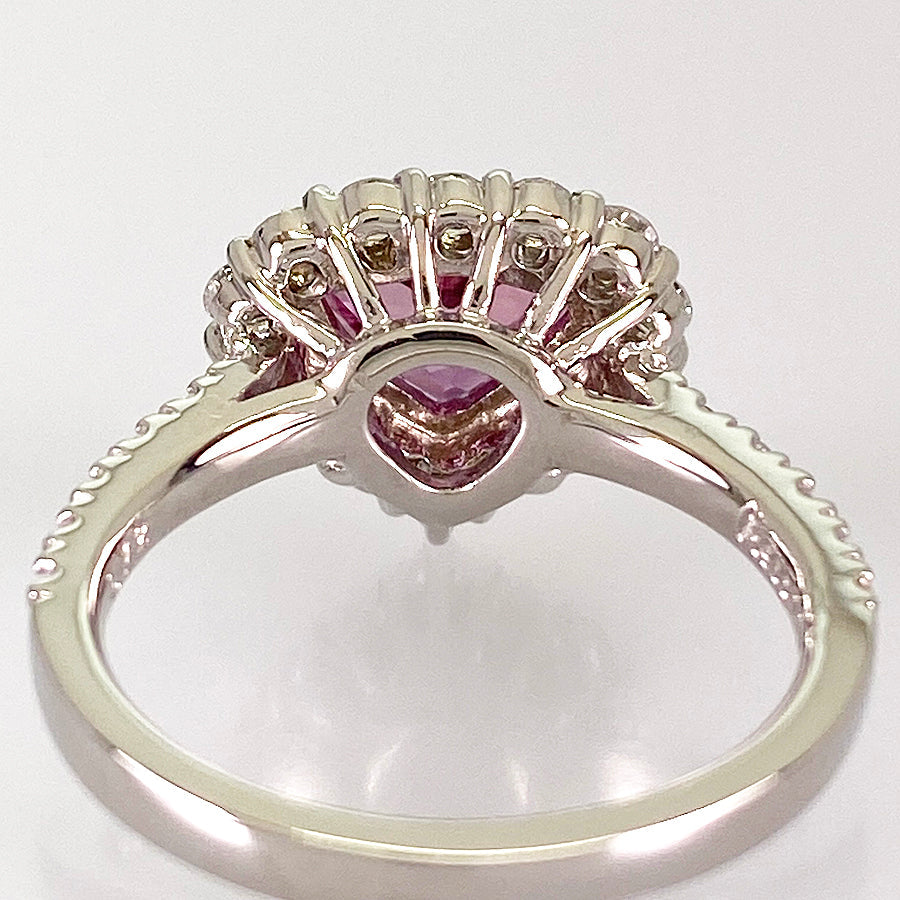 Ring Platinum Pink Sapphire
