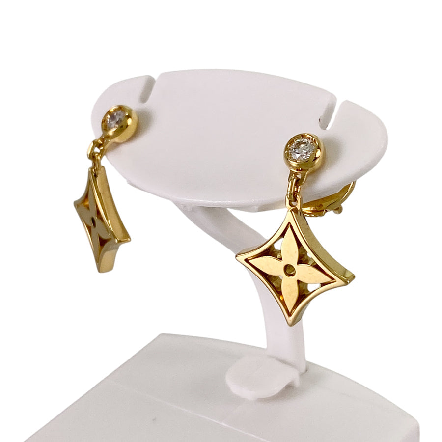 LOUIS VUITTON Monogram Idylle Q96168 Earring