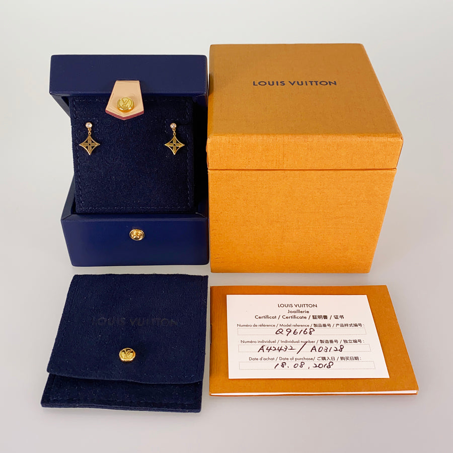 LOUIS VUITTON Monogram Idylle Q96168 Earring