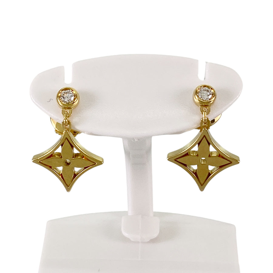 LOUIS VUITTON Monogram Idylle Q96168 Earring