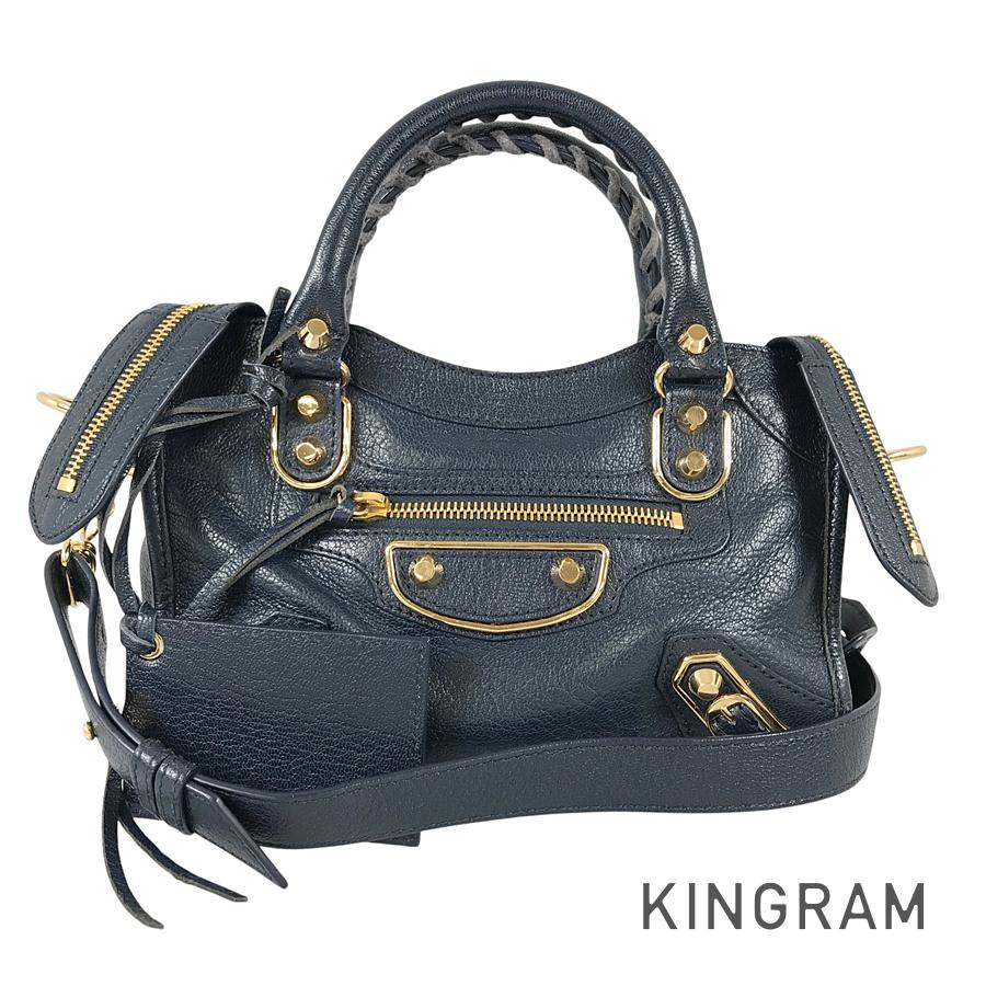 BALENCIAGA Classic Metallic Edge Mini City 390160 Hand bag