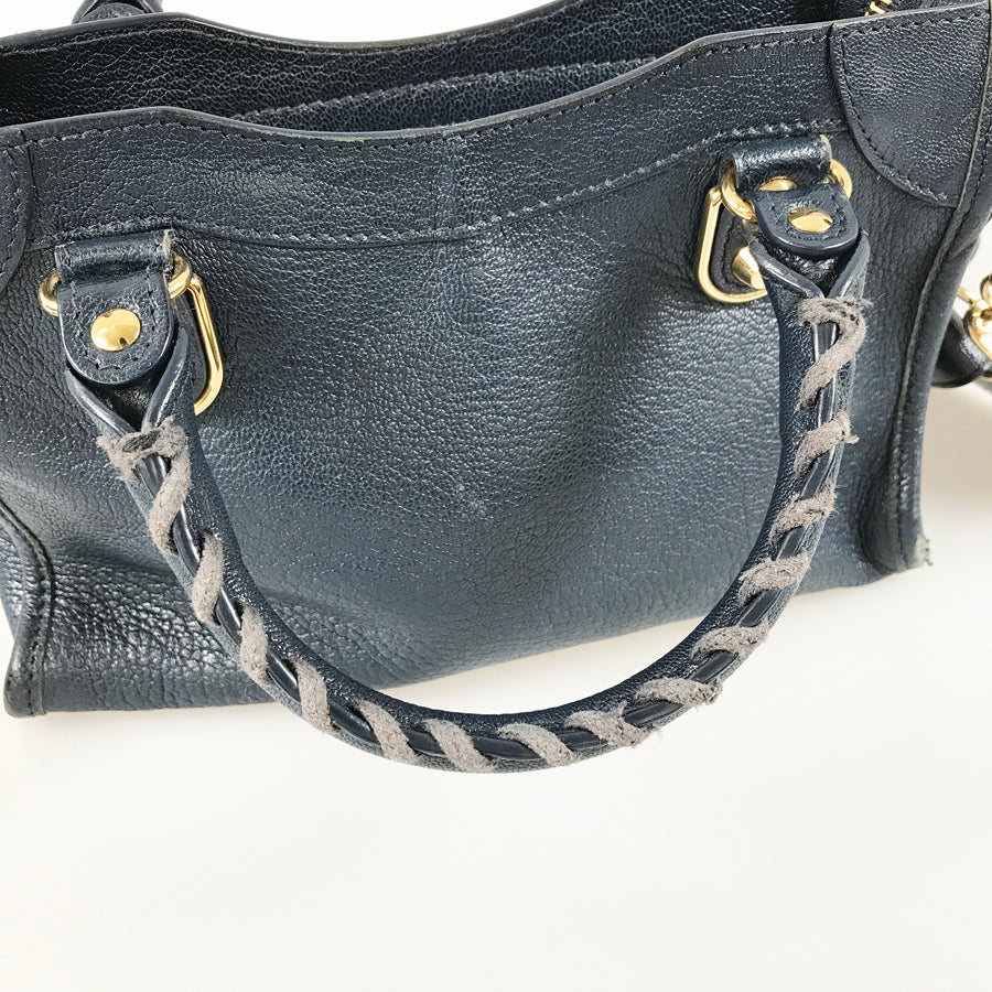 BALENCIAGA Classic Metallic Edge Mini City 390160 Hand bag