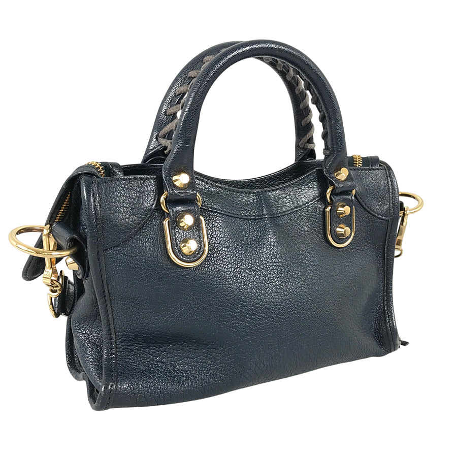 BALENCIAGA Classic Metallic Edge Mini City 390160 Hand bag