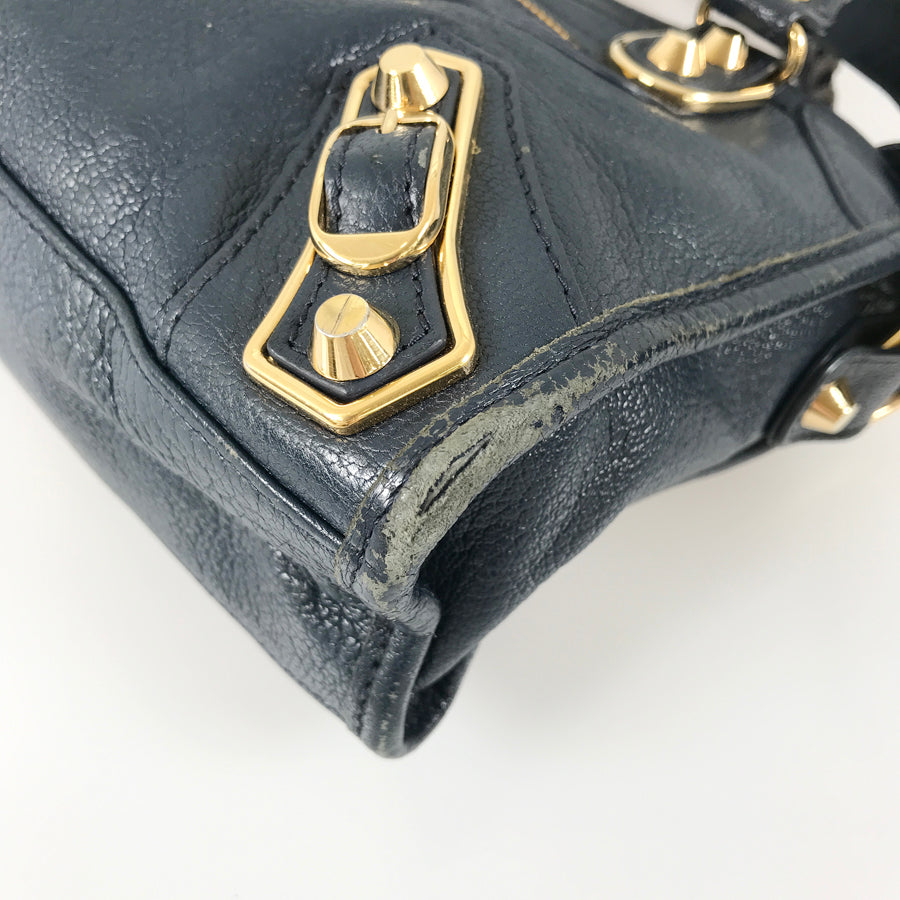 BALENCIAGA Classic Metallic Edge Mini City 390160 Hand bag
