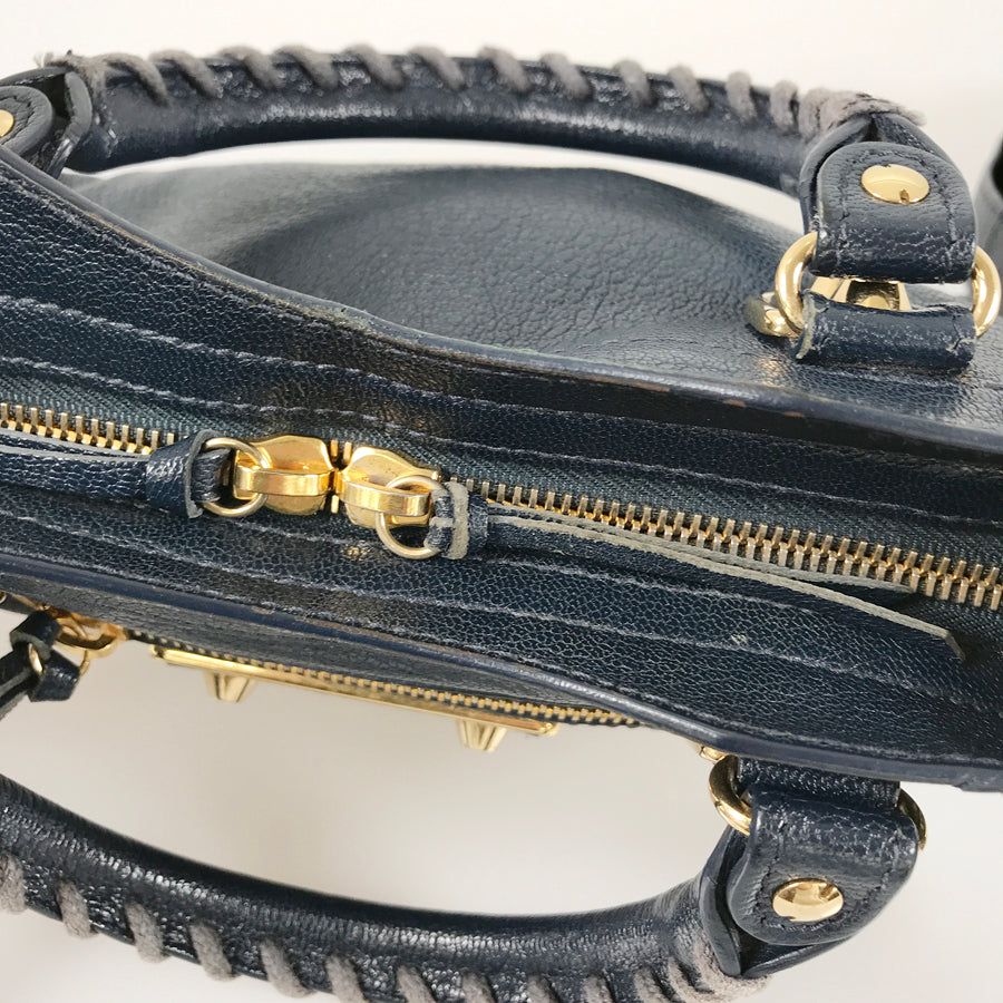 BALENCIAGA Classic Metallic Edge Mini City 390160 Hand bag