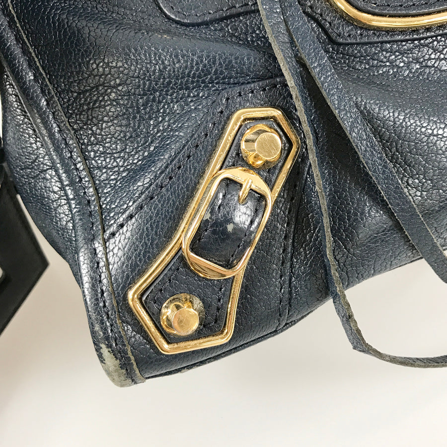 BALENCIAGA Classic Metallic Edge Mini City 390160 Hand bag