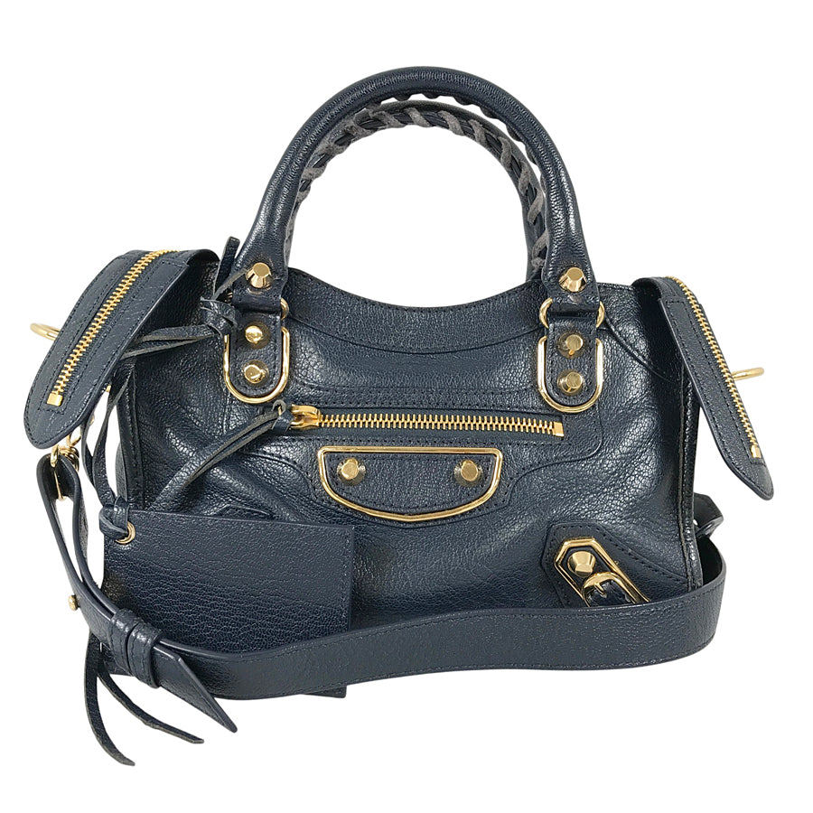 BALENCIAGA Classic Metallic Edge Mini City 390160 Hand bag