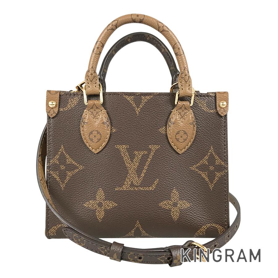 LOUIS VUITTON Monogram Reverse On The Go BB M46839 Hand bag