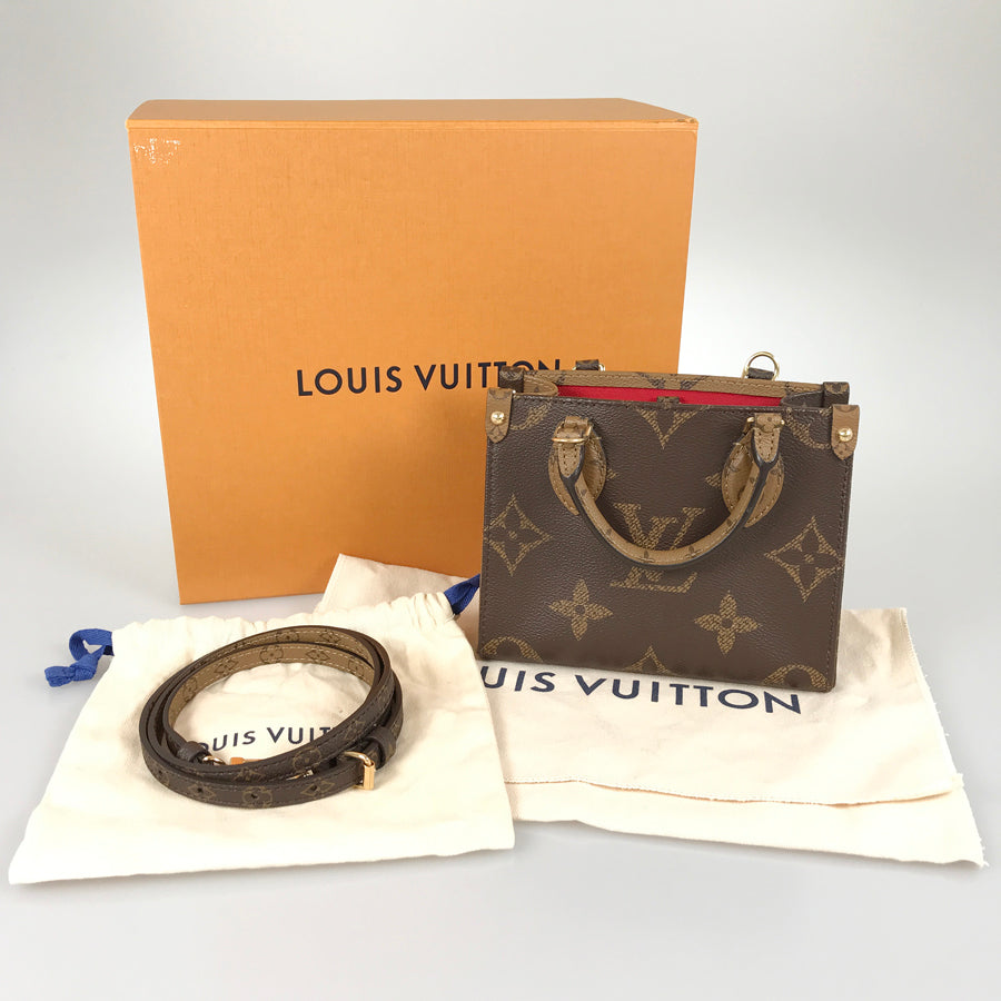 LOUIS VUITTON Monogram Reverse On The Go BB M46839 Hand bag