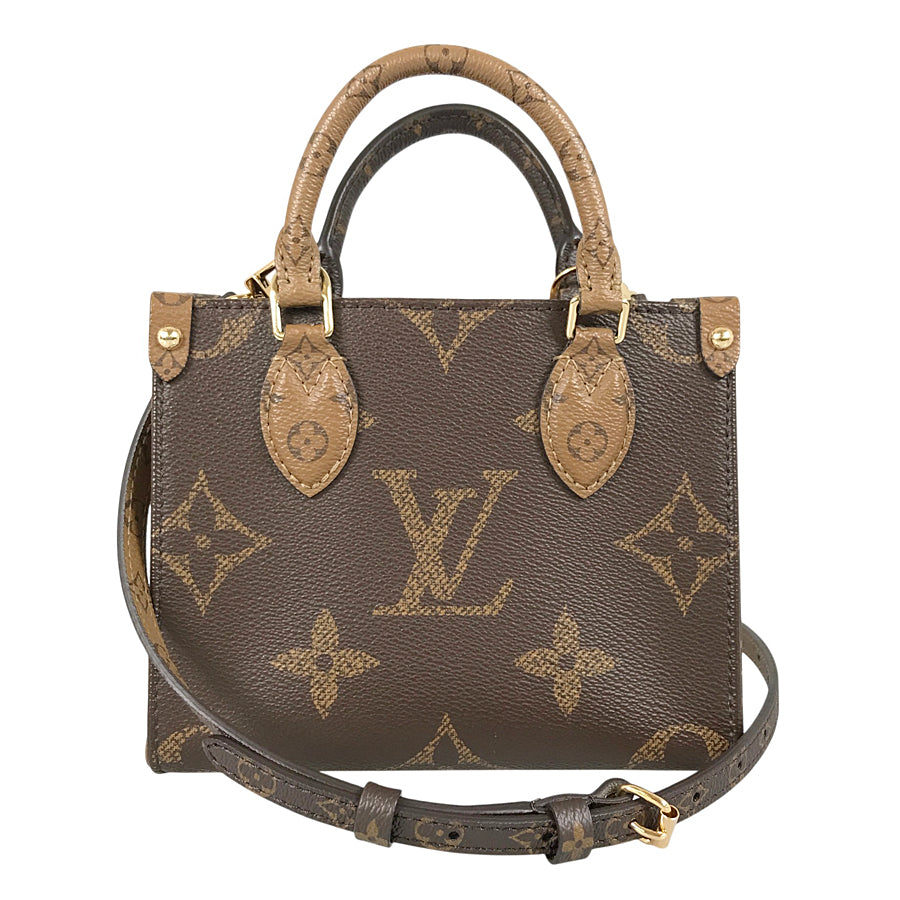 LOUIS VUITTON Monogram Reverse On The Go BB M46839 Hand bag