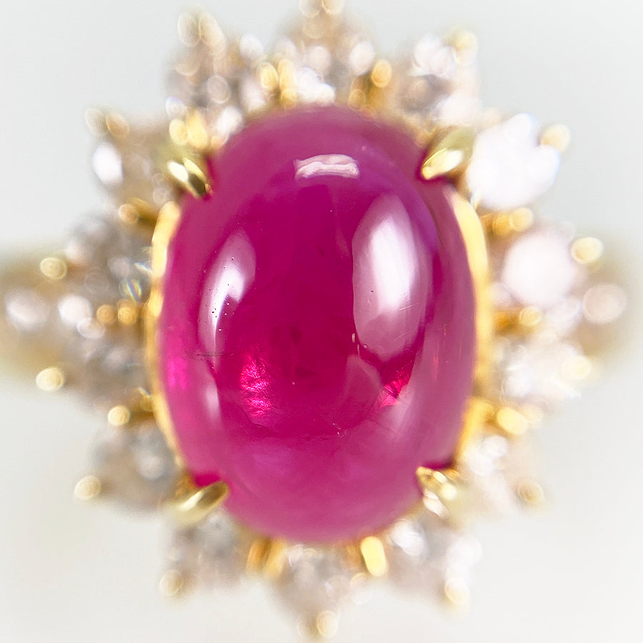 Ring Yellow gold Ruby