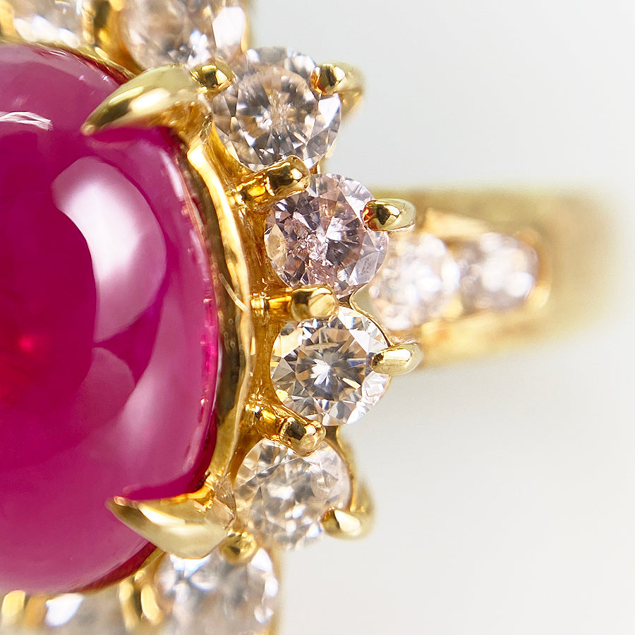 Ring Yellow gold Ruby