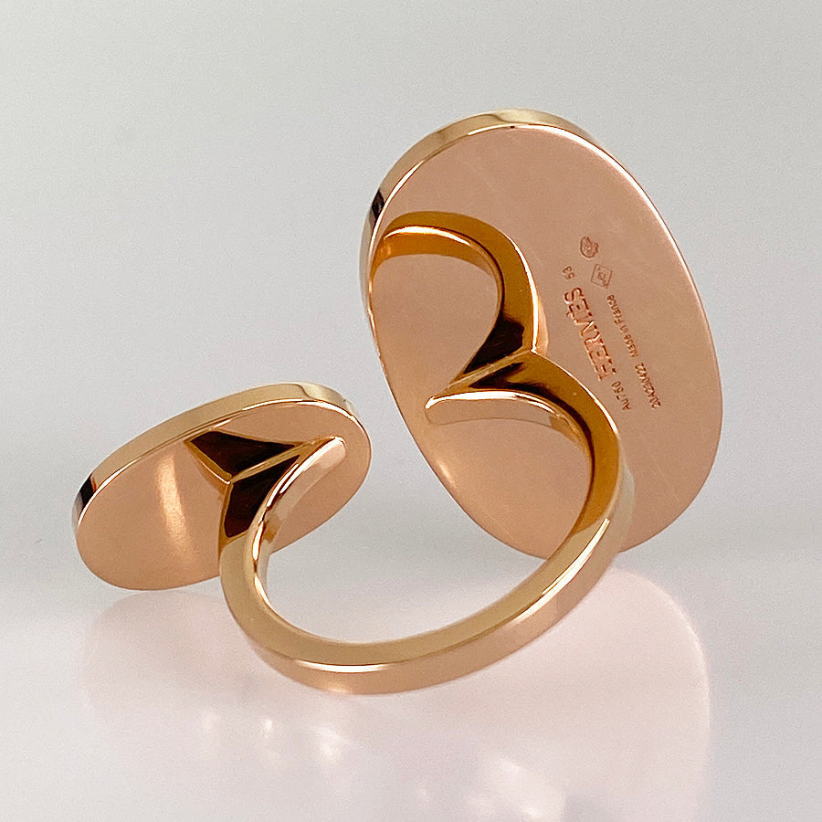 HERMES Chaine d'Ancre Verso Ring