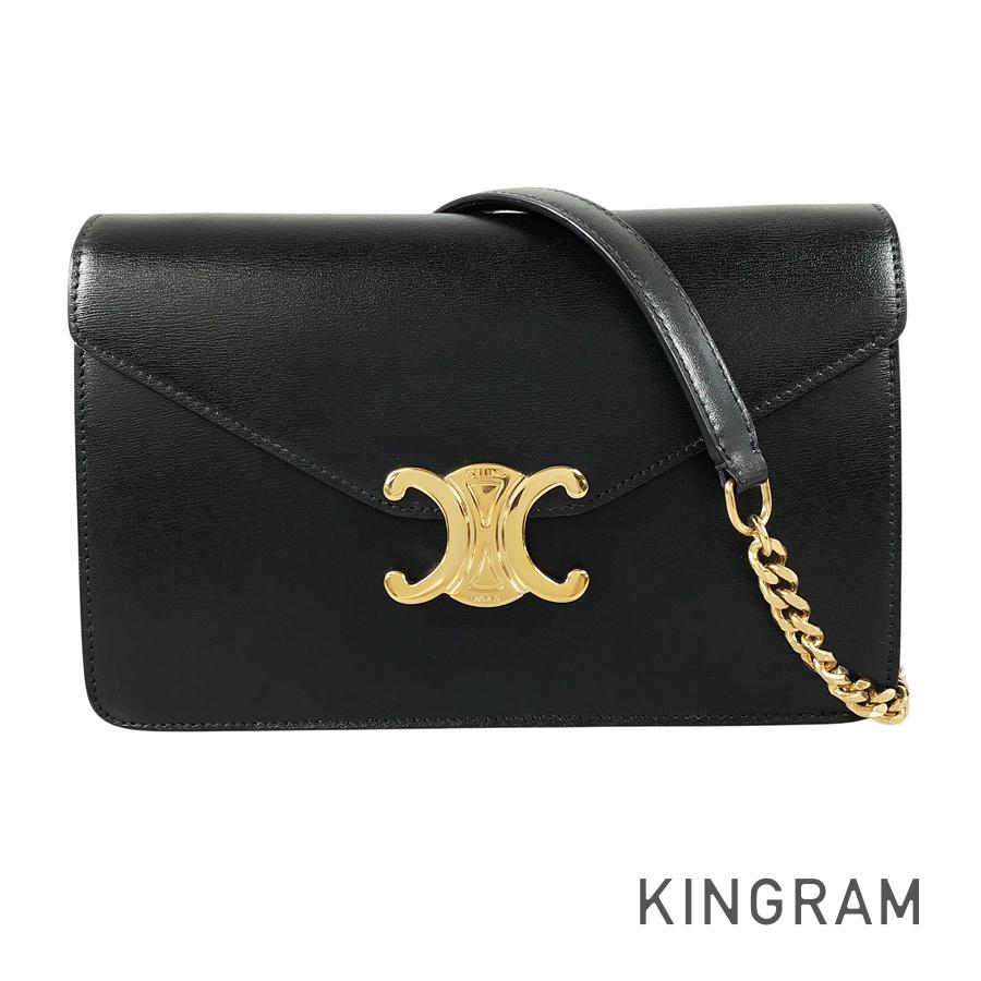 CELINE Triomphe Chain Wallet Margo 10L033DPV.38NO Wallet bag
