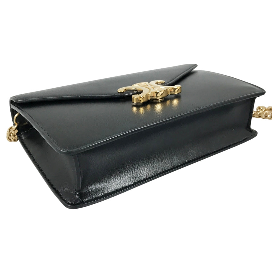 CELINE Triomphe Chain Wallet Margo 10L033DPV.38NO Wallet bag