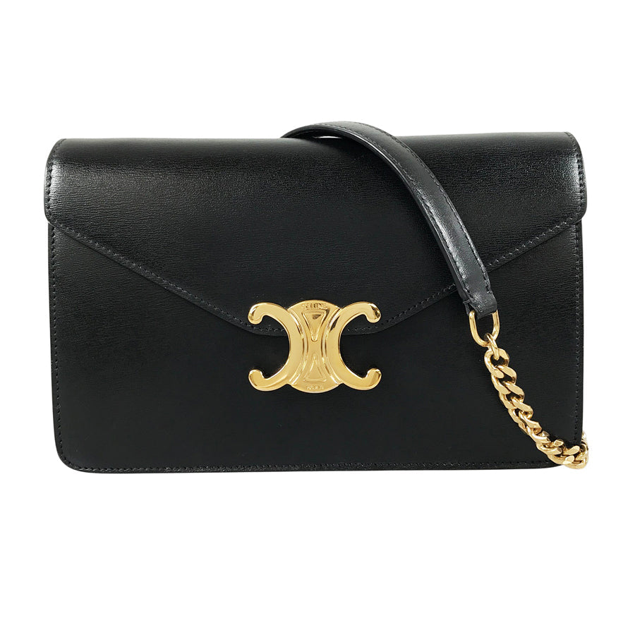 CELINE Triomphe Chain Wallet Margo 10L033DPV.38NO Wallet bag