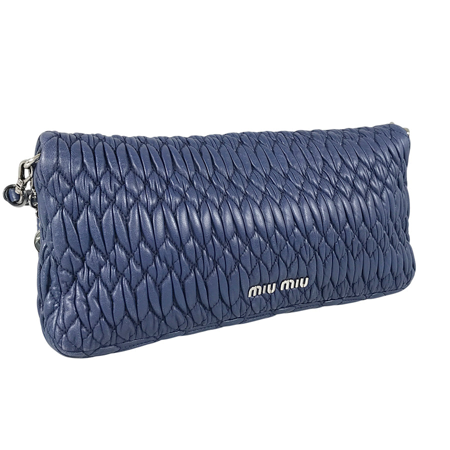 MIUMIU Matelasse Nappa crystal Shoulder bag