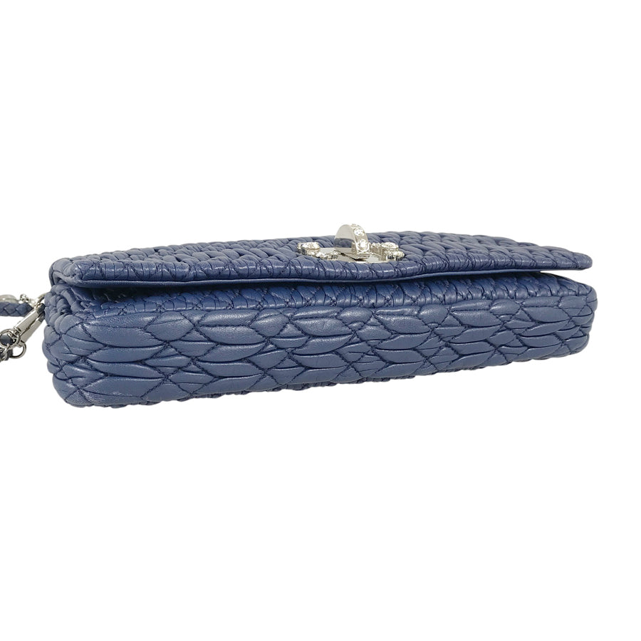 MIUMIU Matelasse Nappa crystal Shoulder bag