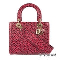 Dior Lady Dior Medium Leopard Hand bag