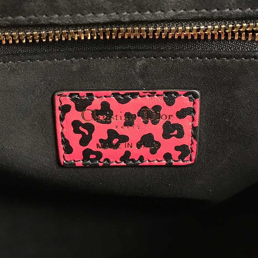 Dior Lady Dior Medium Leopard Hand bag