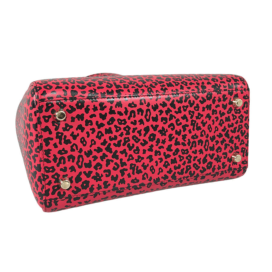 Dior Lady Dior Medium Leopard Hand bag