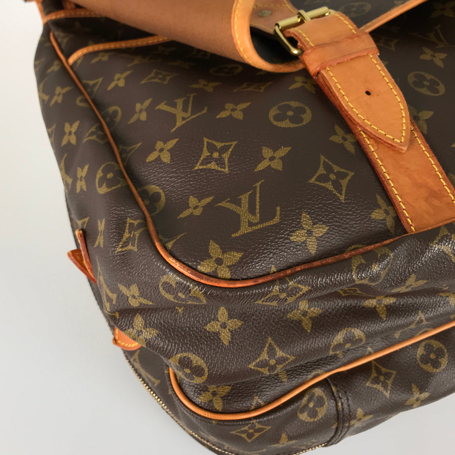 LOUIS VUITTON Monogram Sac Chasse M41140 Boston bag