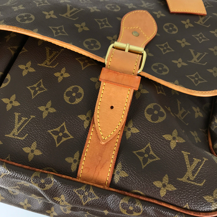 LOUIS VUITTON Monogram Sac Chasse M41140 Boston bag