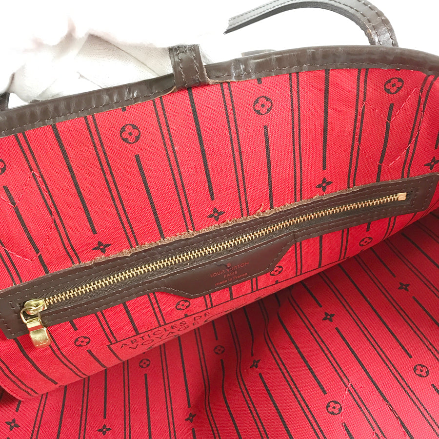 LOUIS VUITTON Damier Neverfull MM N51105 Tote bag