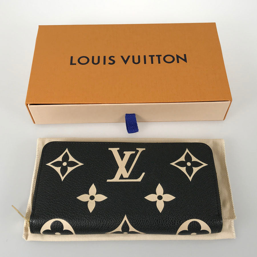 LOUIS VUITTON Monogram Empreinte Bicolor Zippy Wallet M80481 Long wallet Round zipper