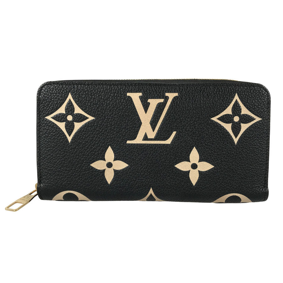 LOUIS VUITTON Monogram Empreinte Bicolor Zippy Wallet M80481 Long wallet Round zipper
