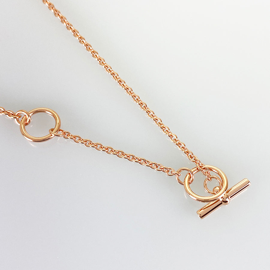 HERMES Pendant Mini Maillon PM H100053FOD3 Necklace