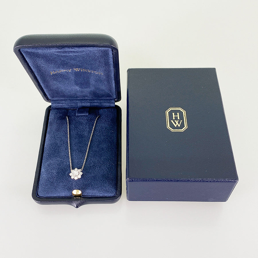 HARRY WINSTON Sunflower Mini Pendant PEDPNA003SF Necklace