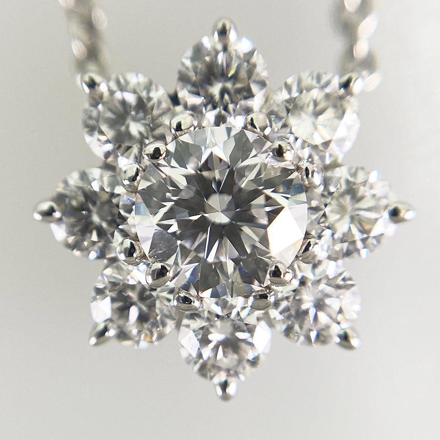 HARRY WINSTON Sunflower Mini Pendant PEDPNA003SF Necklace