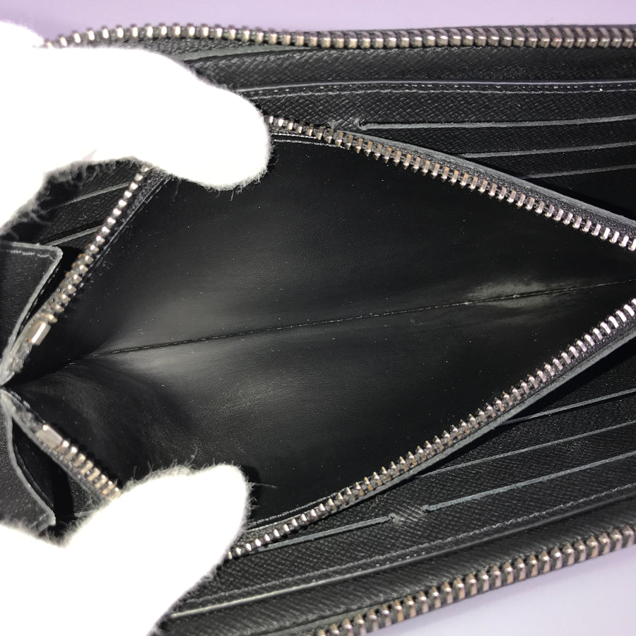 LOUIS VUITTON Monogram Eclipse Zippy Wallet Horizontal M11611 Long wallet Round zipper