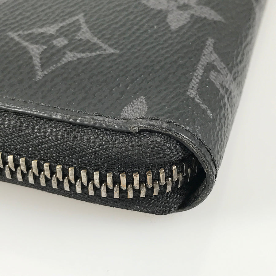 LOUIS VUITTON Monogram Eclipse Zippy Wallet Horizontal M11611 Long wallet Round zipper