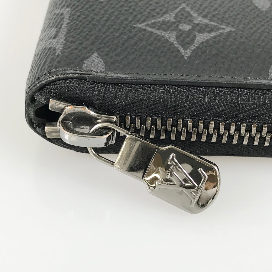 LOUIS VUITTON Monogram Eclipse Zippy Wallet Horizontal M11611 Long wallet Round zipper