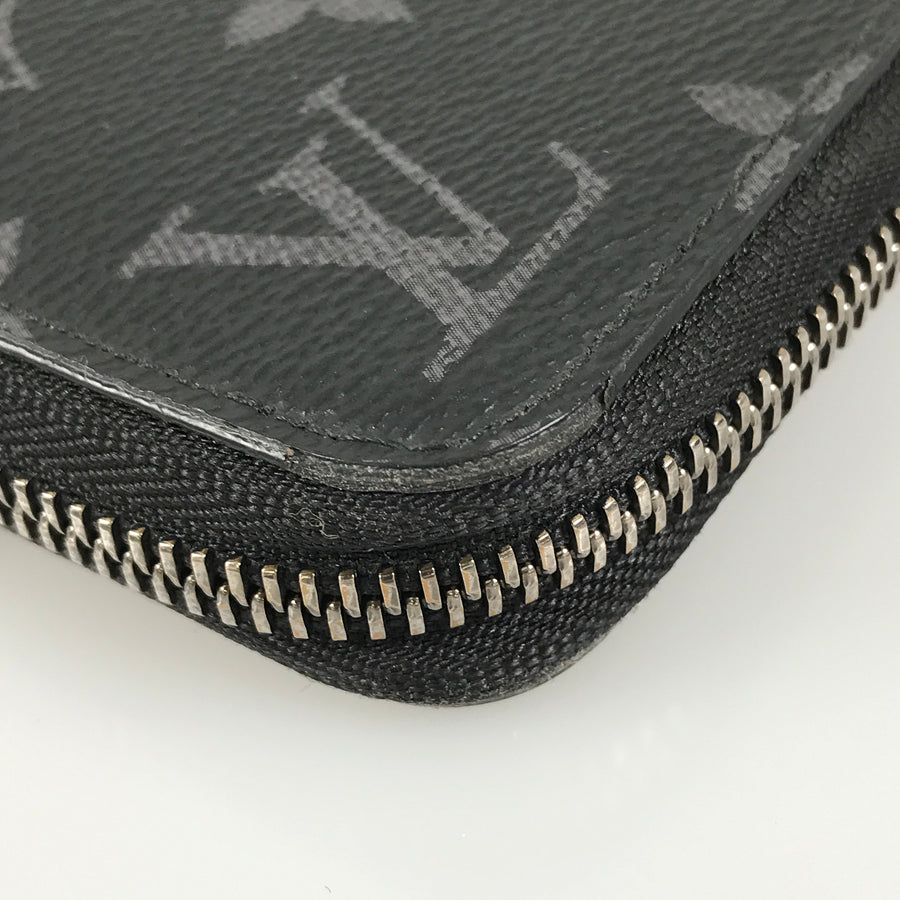 LOUIS VUITTON Monogram Eclipse Zippy Wallet Horizontal M11611 Long wallet Round zipper
