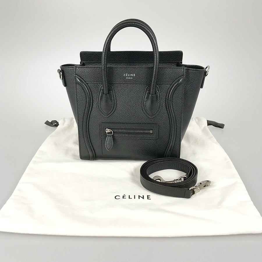 CELINE Luggage Nano Shopper Hand bag