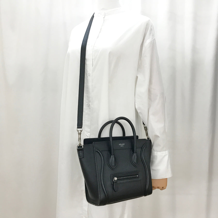 CELINE Luggage Nano Shopper Hand bag
