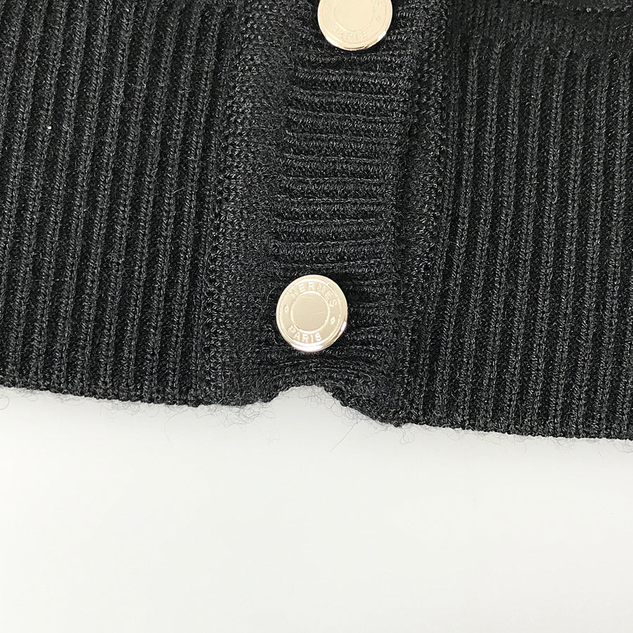 HERMES twill laine Women's Cardigan