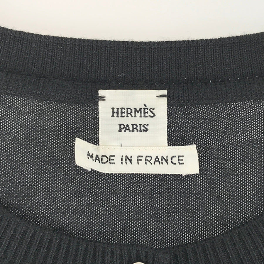 HERMES twill laine Women's Cardigan