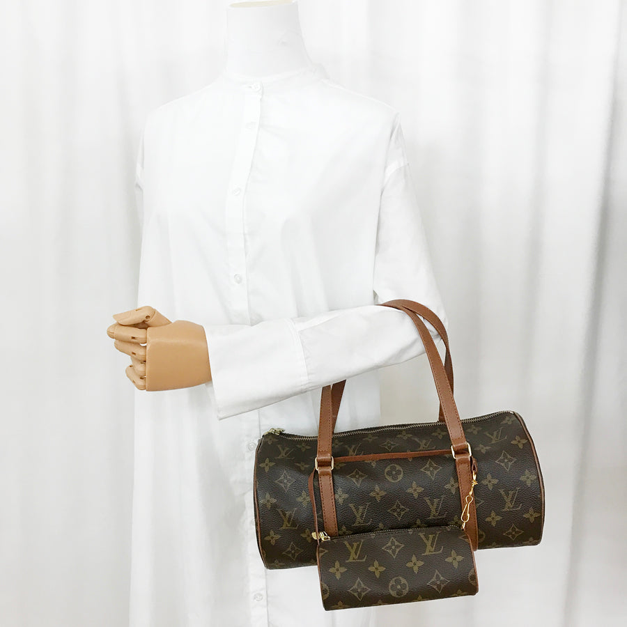 LOUIS VUITTON Monogram Old Papillon 30 M51365 Hand bag