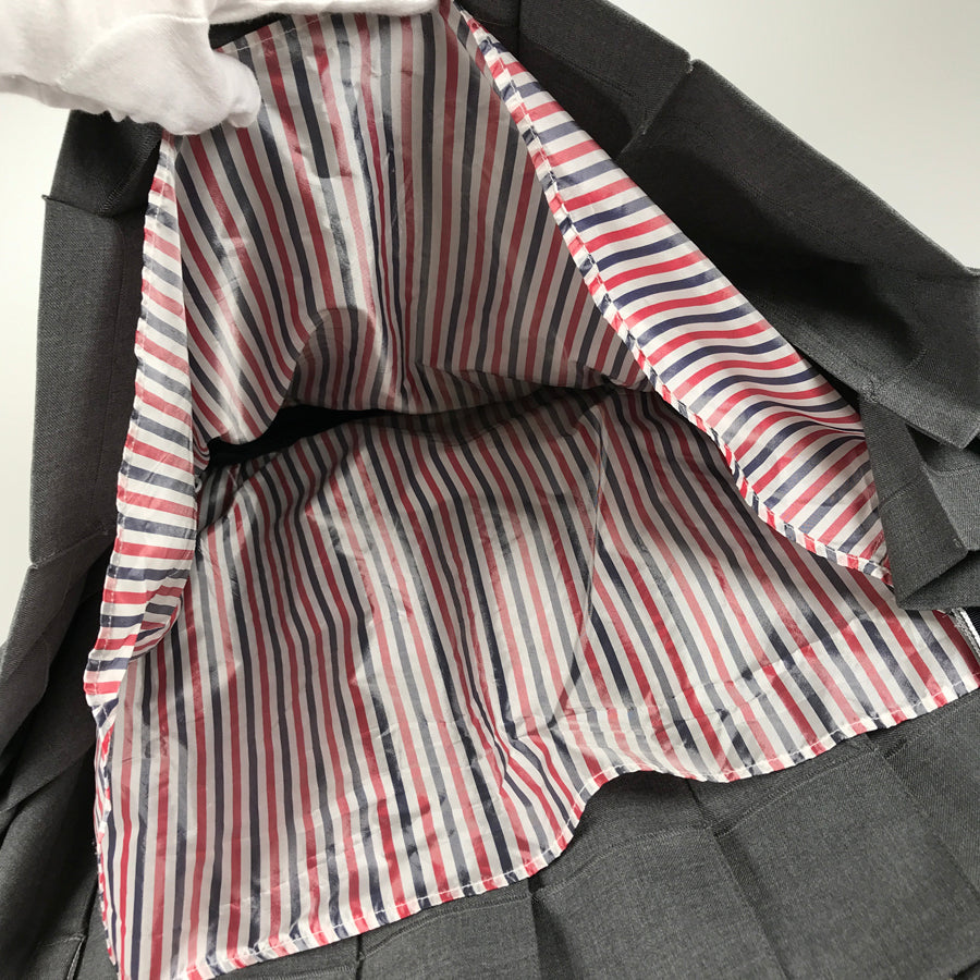 THOM BROWNE Twill Pleated FGC402V-00626-035 Women's Skirt