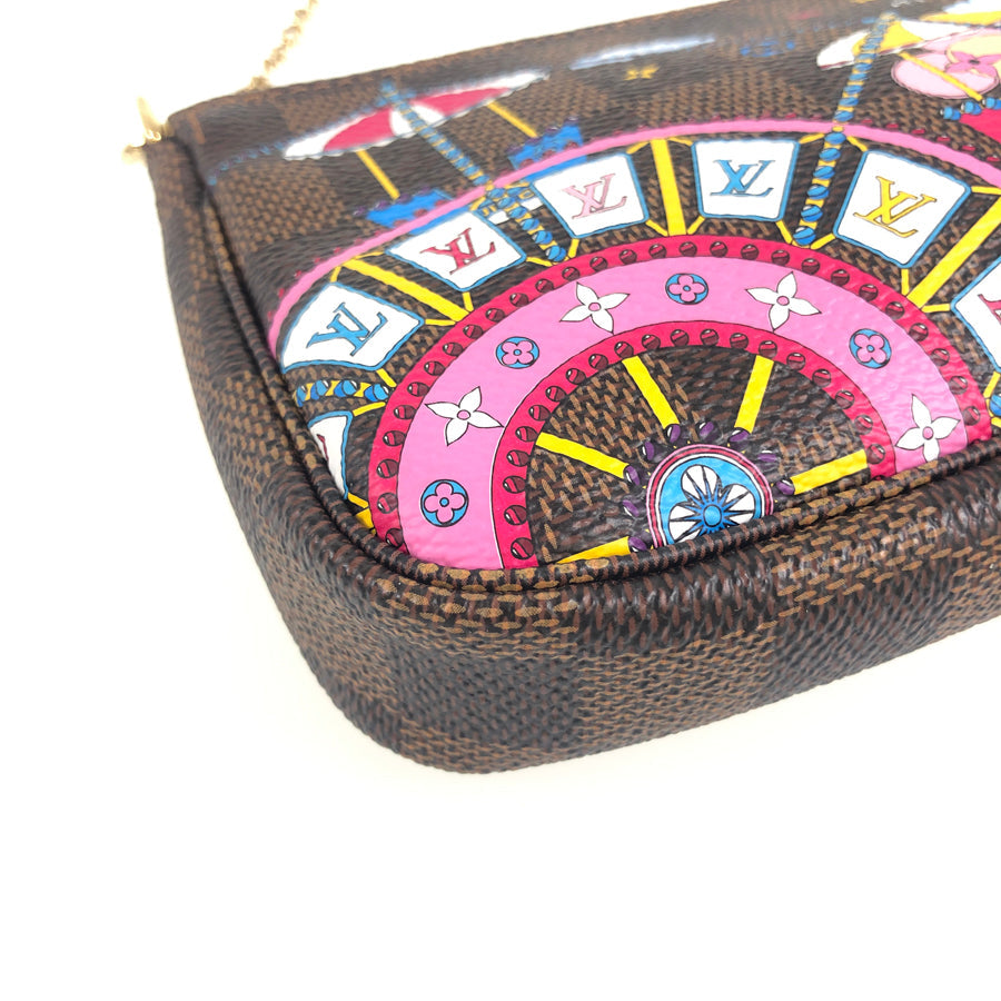 LOUIS VUITTON Damier Mini Pochette Accessoires N60402 Pouch