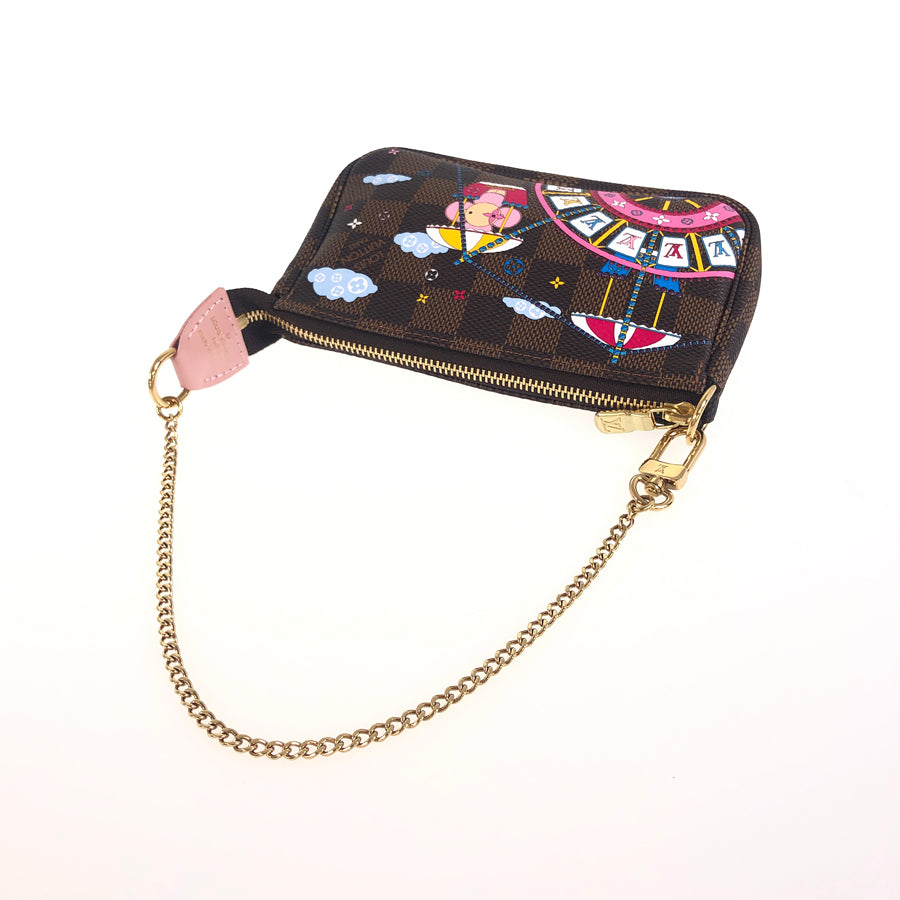 LOUIS VUITTON Damier Mini Pochette Accessoires N60402 Pouch