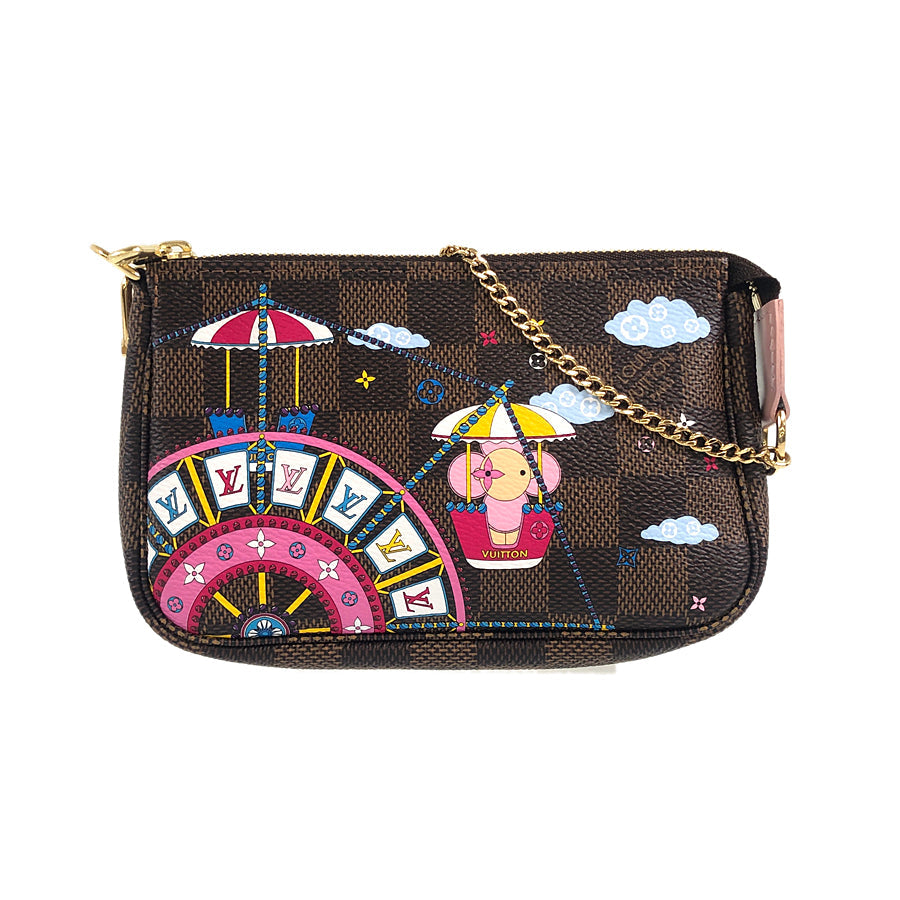 LOUIS VUITTON Damier Mini Pochette Accessoires N60402 Pouch
