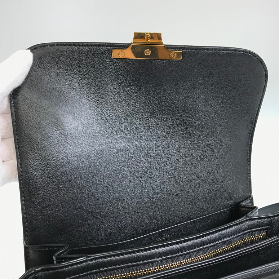 CELINE Triomphe Classic Gold Hardware Shoulder Bag