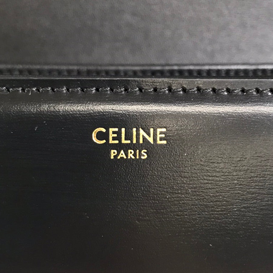 CELINE Triomphe Classic Gold Hardware Shoulder Bag