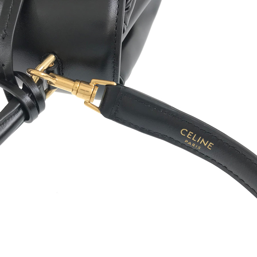 CELINE Mini 16 Saise 2WAY Shoulder Gold Hardware Handbag